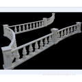 Private villa balcony and stair decorative natural white marble railing